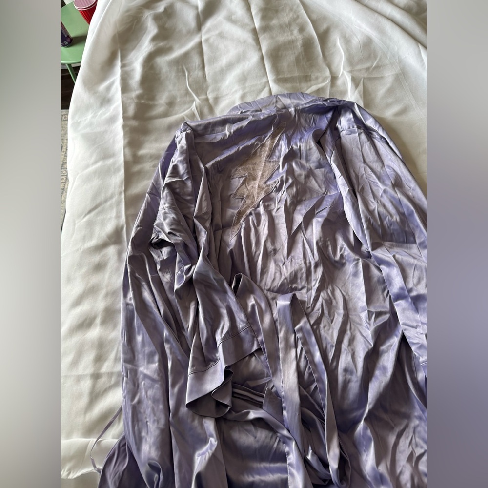 Silky Robe with Sash - Picture 4 of 5